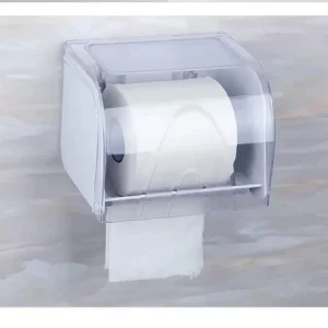 Toilet Paper Holder with Mobile Phone Storage Shelf Holders Wall Mounted Rack